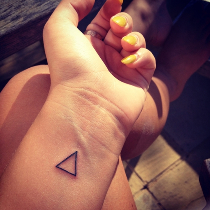 Triangle Tattoo Wrist - 40+ Triangle Tattoos <3 <3