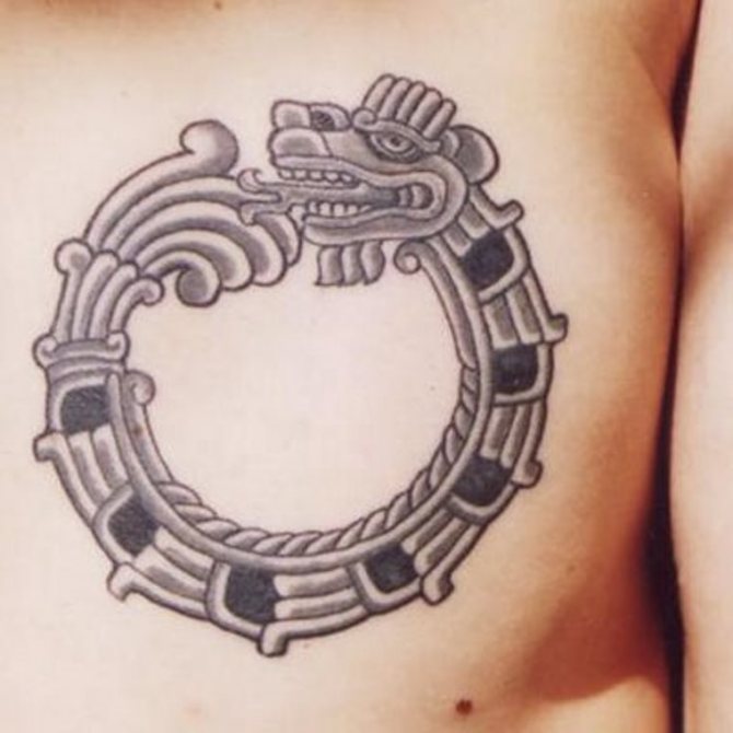  Aztec Snake Tattoo - Round Tattoos <3 <3