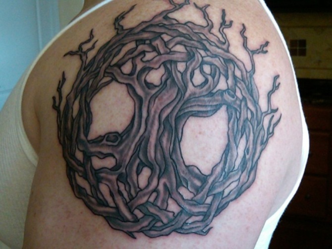 Tree of Life Shoulder Tattoo - Round Tattoos <3 <3