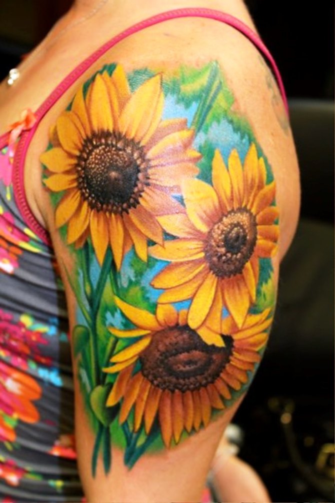  Sunflower Tattoo for Women - 20 Sunflower Tattoos <3 <3