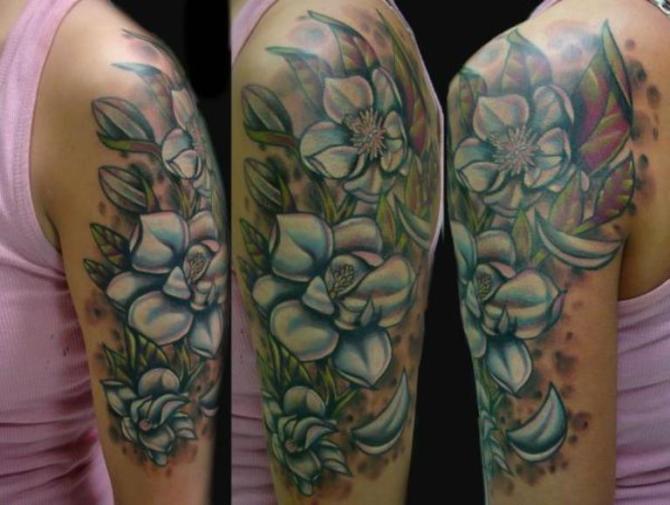 Magnolia Flower Sleeve Tattoo - 20+ Magnolia Tattoos <3 <3