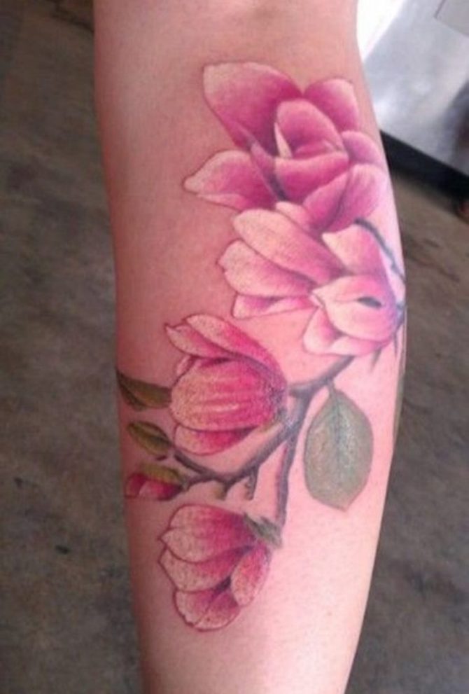 Delicate Tattoo for Girls - 20+ Magnolia Tattoos <3 <3