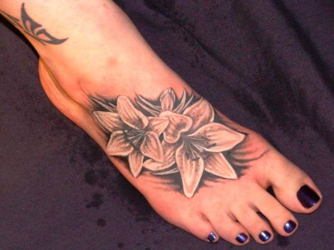  Foot Tattoo Cover UPS - 20+ Lily Tattoos <3 <3