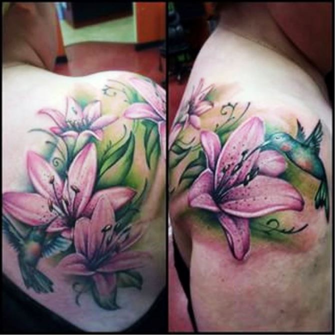  Lily and Hummingbird Tattoo - 20+ Lily Tattoos <3 <3