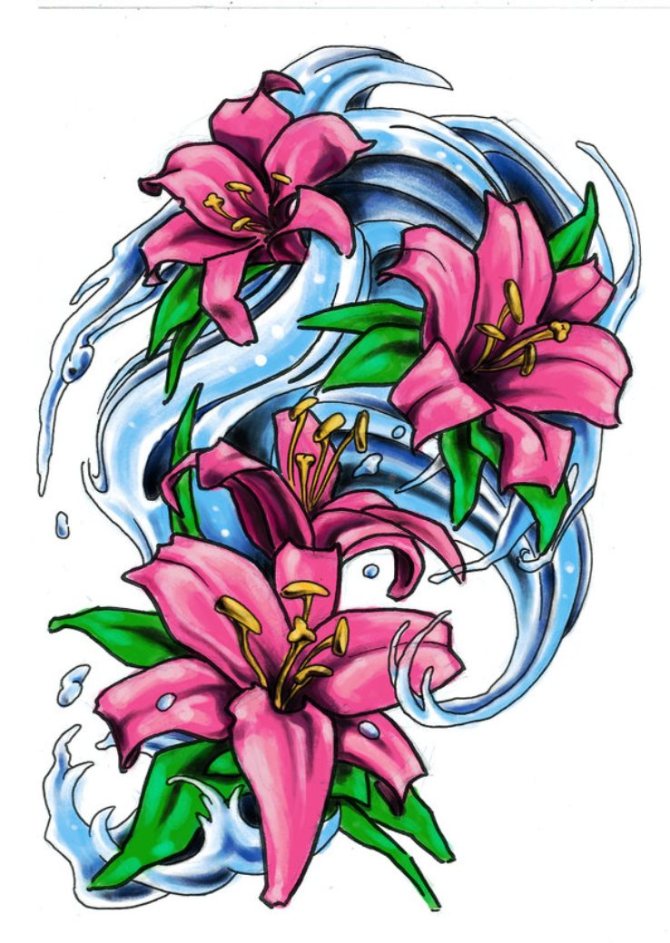  Water Lily Tattoo Designs - 20+ Lily Tattoos <3 <3