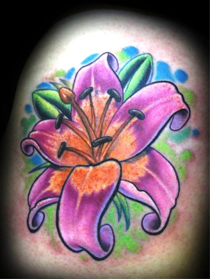  New School Flower Tattoo - 20+ Lily Tattoos <3 <3