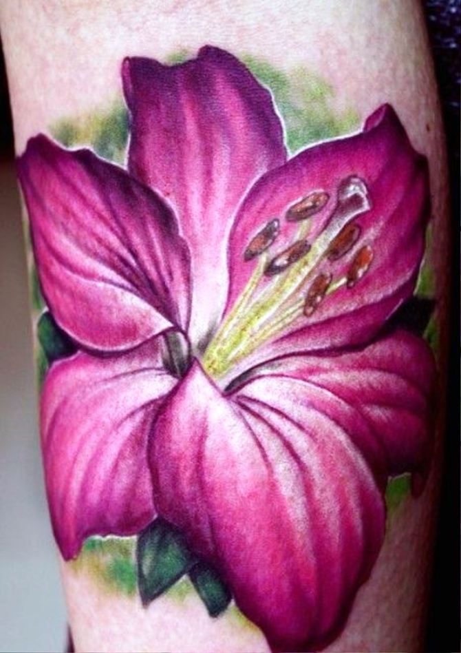 Hibiscus Flower Tattoo - 20+ Lily Tattoos <3 <3