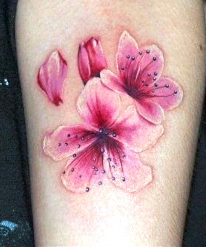 Cherry Flower Tattoo - Cherry Tattoos