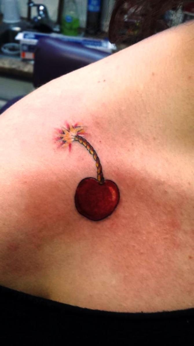  Cherry Bomb Tattoo - Cherry Tattoos