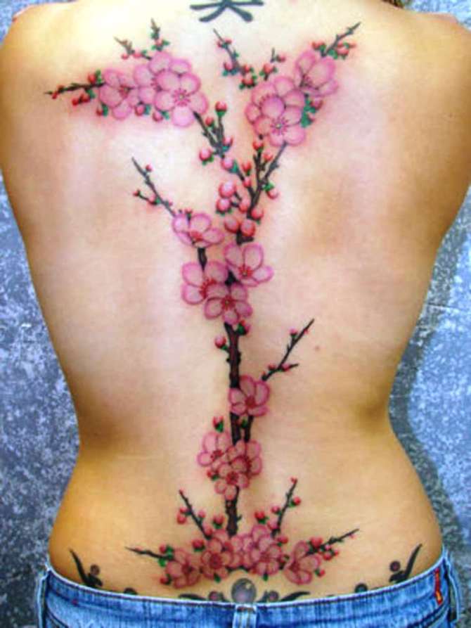 Cherry Blossom Tattoo Designs - Cherry Tattoos