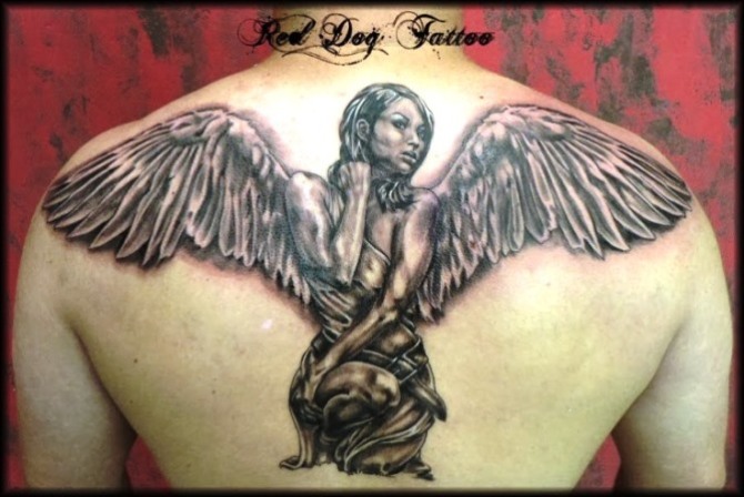 Tattoo Angel with Wings - 20+ Wings Tattoos <3 <3