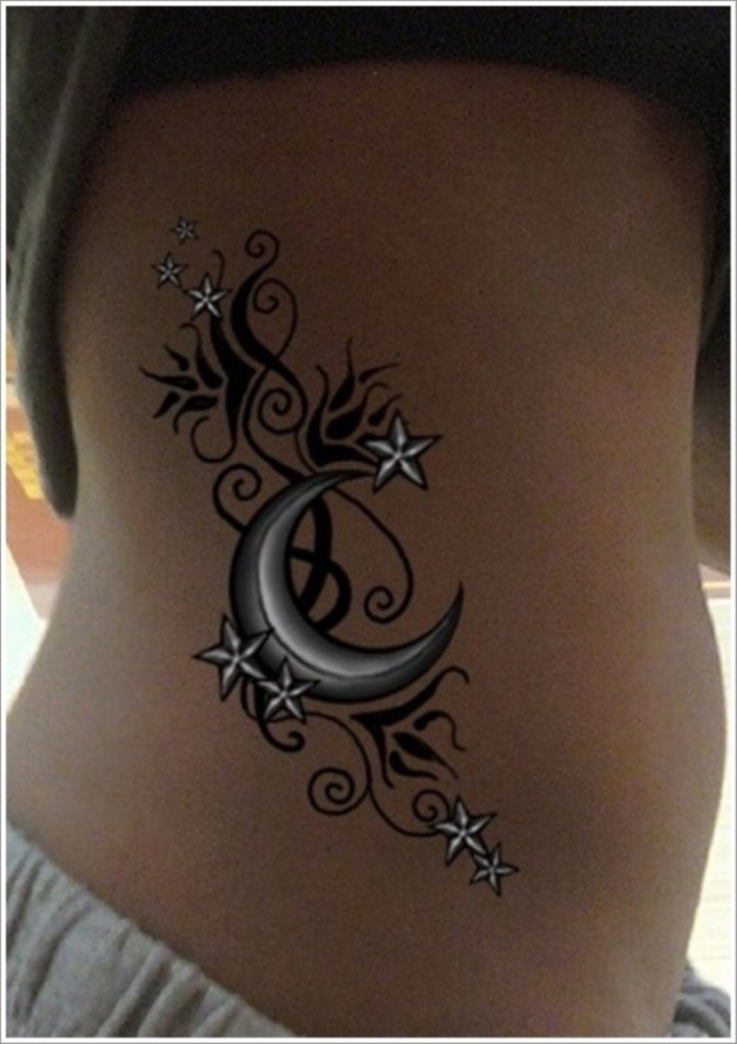 Black and White Ink Tattoo - 20+ Star Tattoos <3 <3