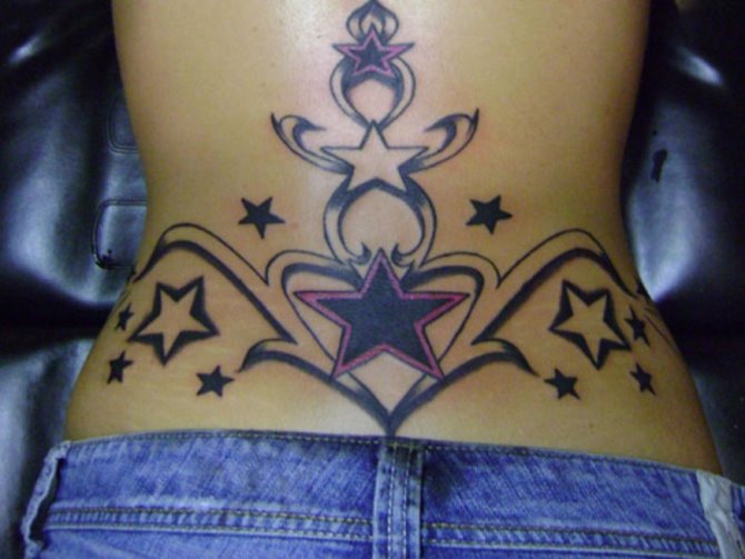  Lower Back Tattoo for Girls - 20+ Star Tattoos <3 <3