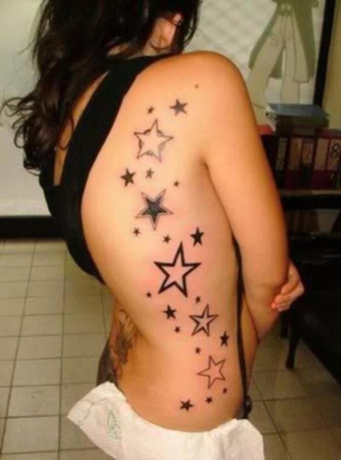 Tattoo on Woman's Body - 20+ Star Tattoos <3 <3