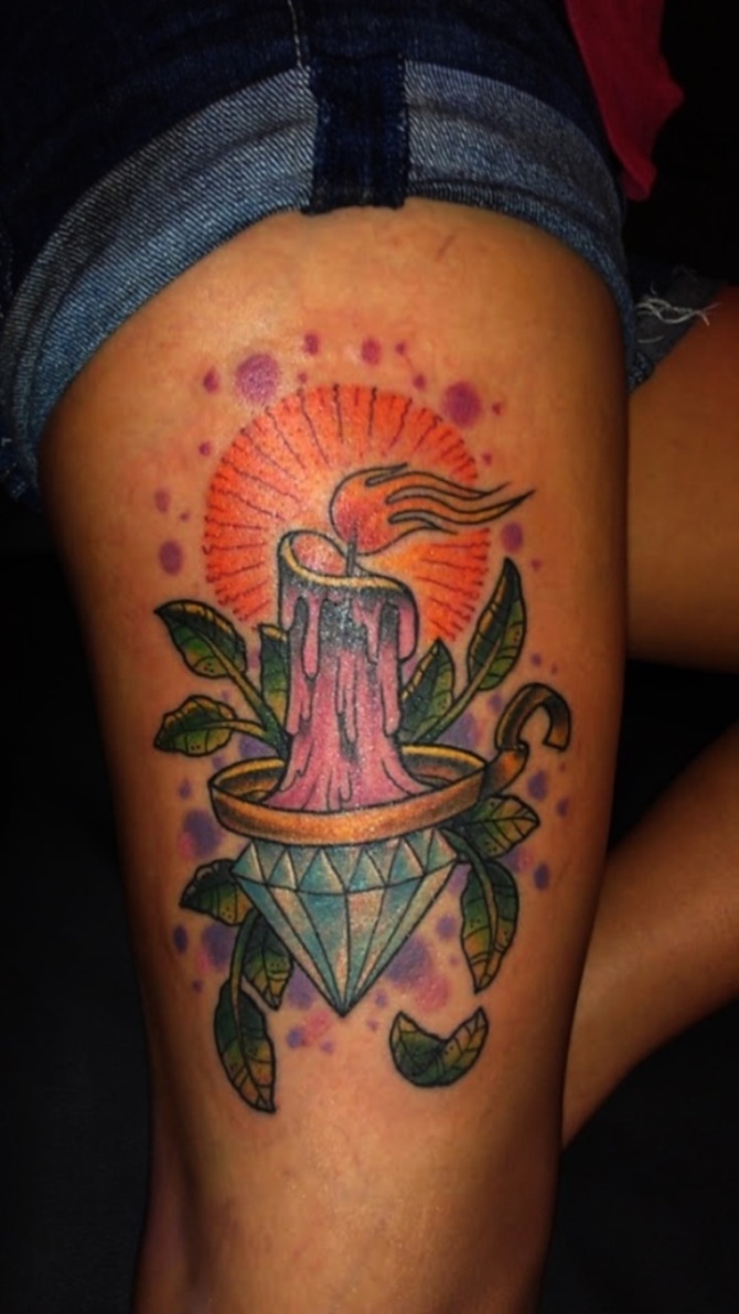  Candle Tattoo - Candle Tattoos <3 <3