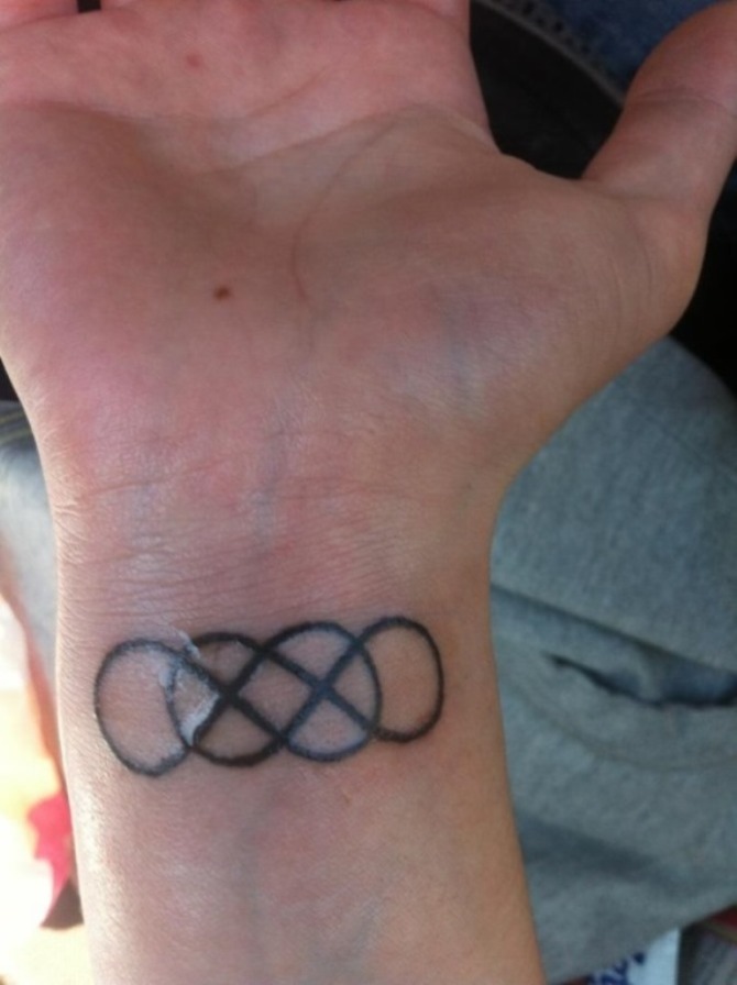Double Infinity Tattoo on Wrist - 20+ Infinity Tattoos <3 <3