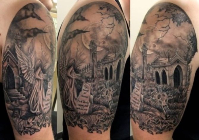 Graveyard Tattoo - Castle Tattoos <3 <3