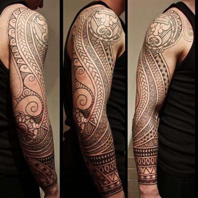 Maori Tattoo - 40+ Tribal Sleeve Tattoos <3 <3