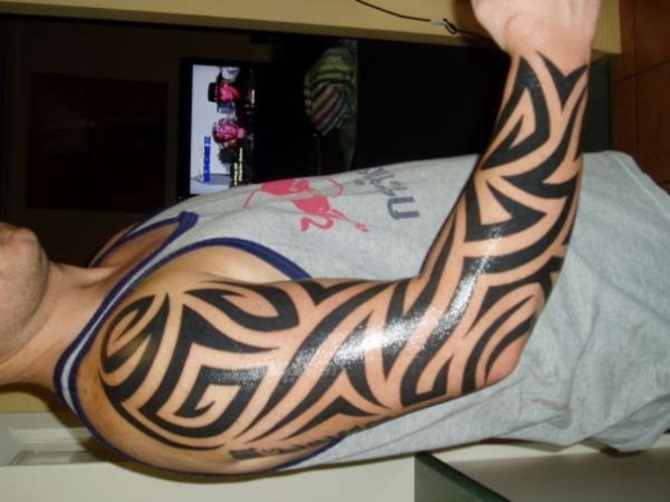  Tribal Sleeve Tattoo Designs - 40+ Tribal Sleeve Tattoos <3 <3