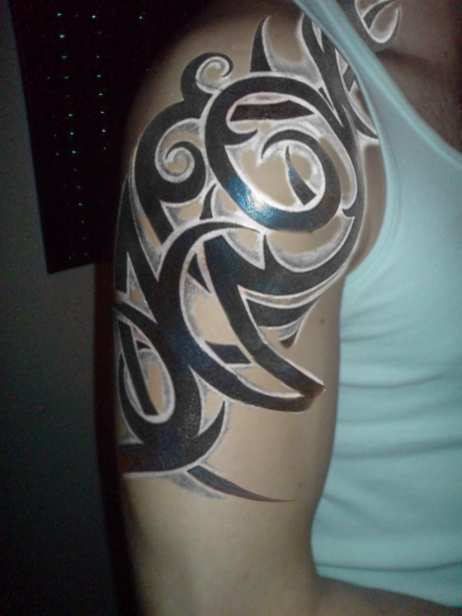 Tribal Tattoo for Men Half Sleeve - 40+ Tribal Sleeve Tattoos <3 <3
