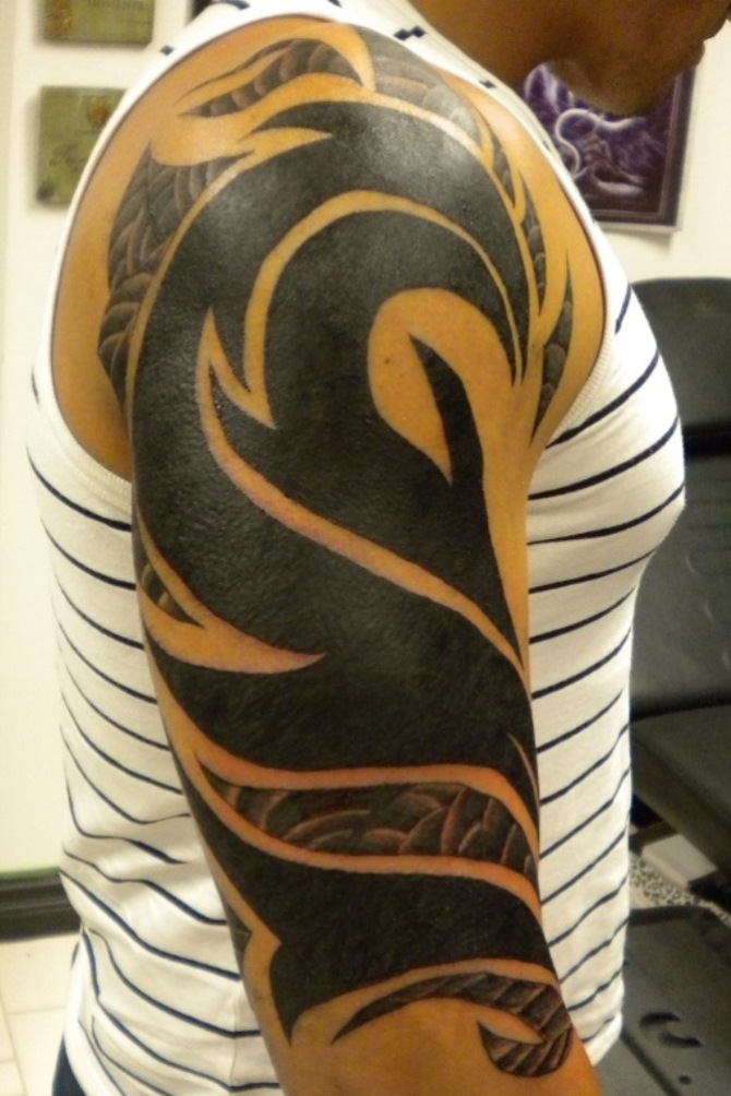  Tribal Half Sleeve Tattoo Designs - 40+ Tribal Sleeve Tattoos <3 <3