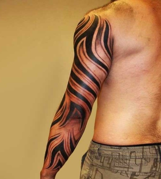  Full Sleeve Tribal Tattoo - 40+ Tribal Sleeve Tattoos <3 <3