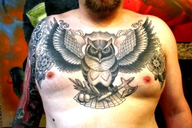  Old School Owl Tattoo - Owl Tattoos <3 <3