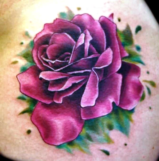  Pink Rose Tattoo Designs - Rose Tattoos <3 <3