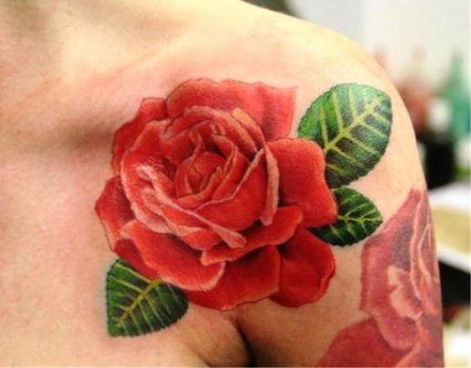 Rose Tattoo on Arm - Rose Tattoos <3 <3