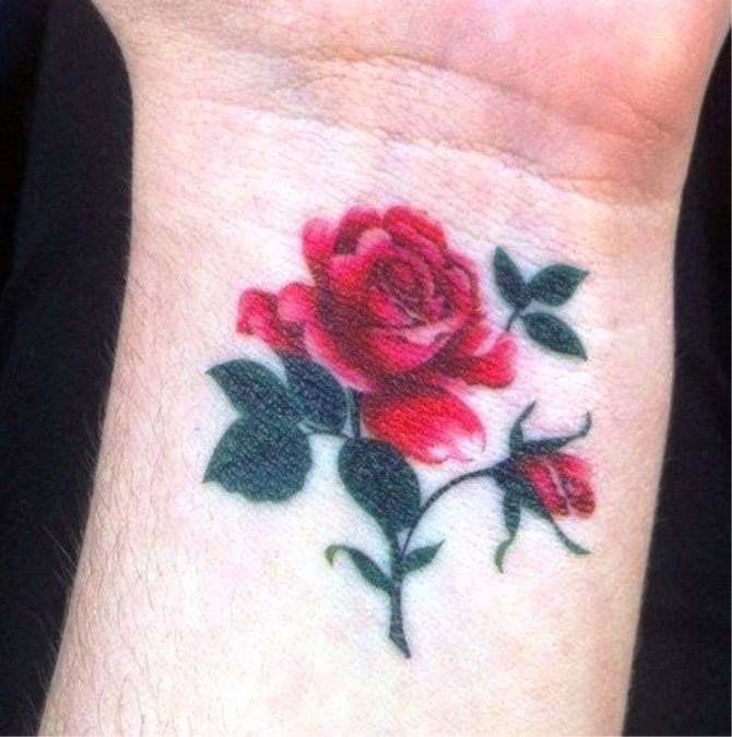 Rose Tattoo on Wrist - Rose Tattoos <3 <3