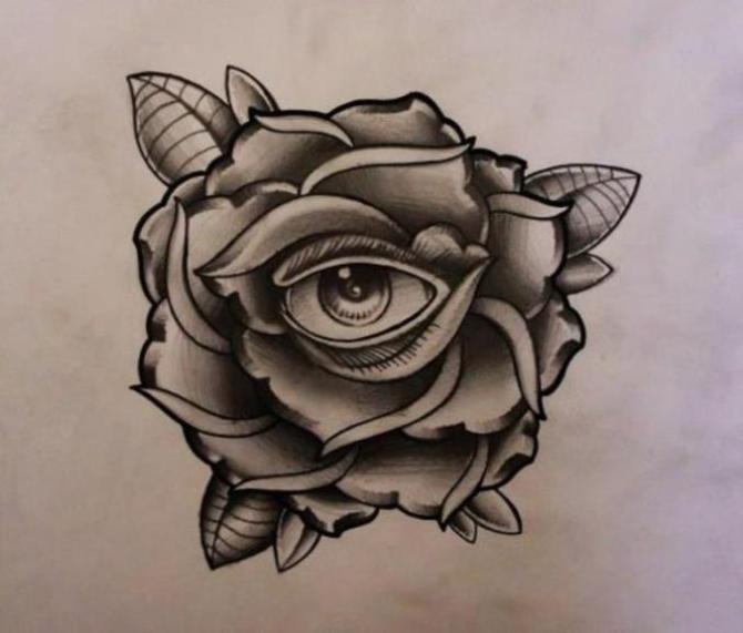 Eye Tattoo - Rose Tattoos <3 <3