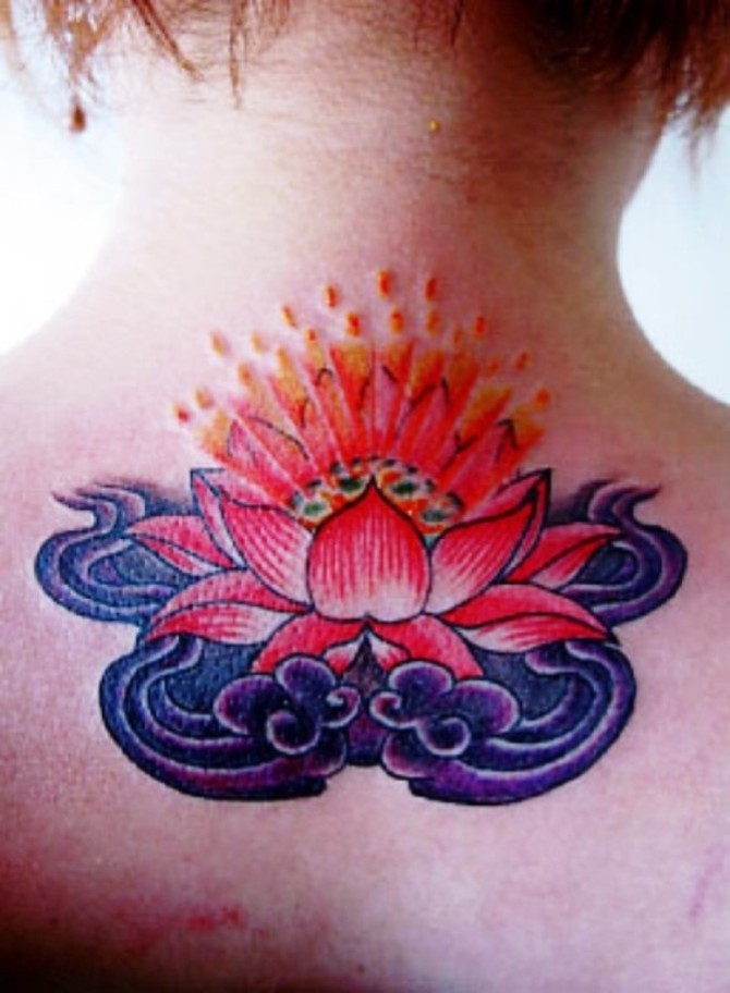 Lotus Tattoo on Back - Lotus Tattoos <3 <3