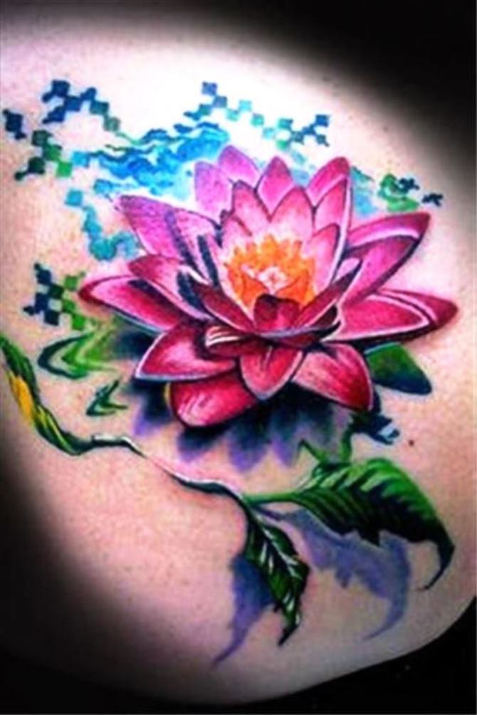 Lotus Flower Tattoo Watercolor - Lotus Tattoos <3 <3