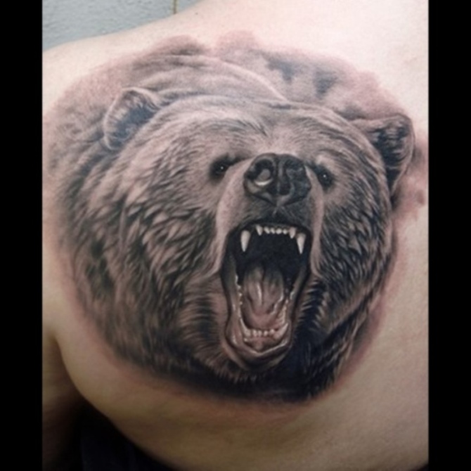  Native American Tattoo Ideas - Bear Tattoos <3 <3
