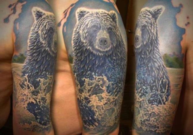 Bear Tattoo on Shoulder - Bear Tattoos <3 <3