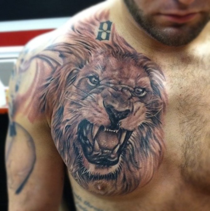  Angry Lion Tattoo - Lion Tattoos <3 <3