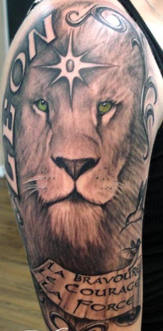 Lion Half Sleeve Tattoo - Lion Tattoos <3 <3