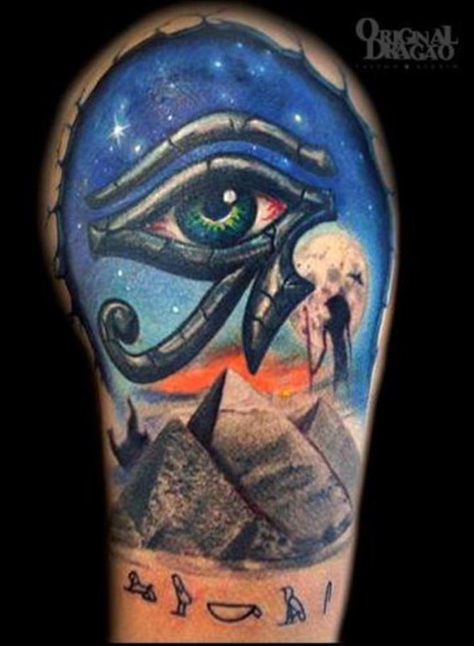 Tattoo Eye of Horus - 20+ Pyramid Tattoos <3 <3