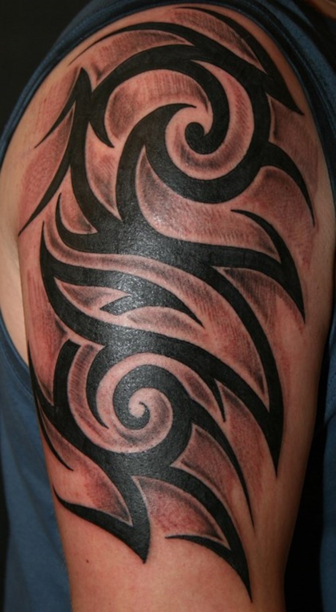 Tribal Tattoo - 40+ Tribal Sleeve Tattoos <3 <3
