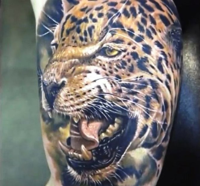 03 3d Tattoo Jaguar