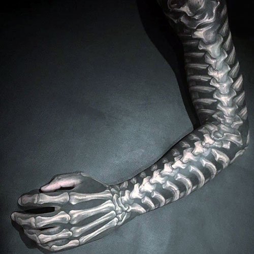 Skeleton Bone Hand Tattoo
