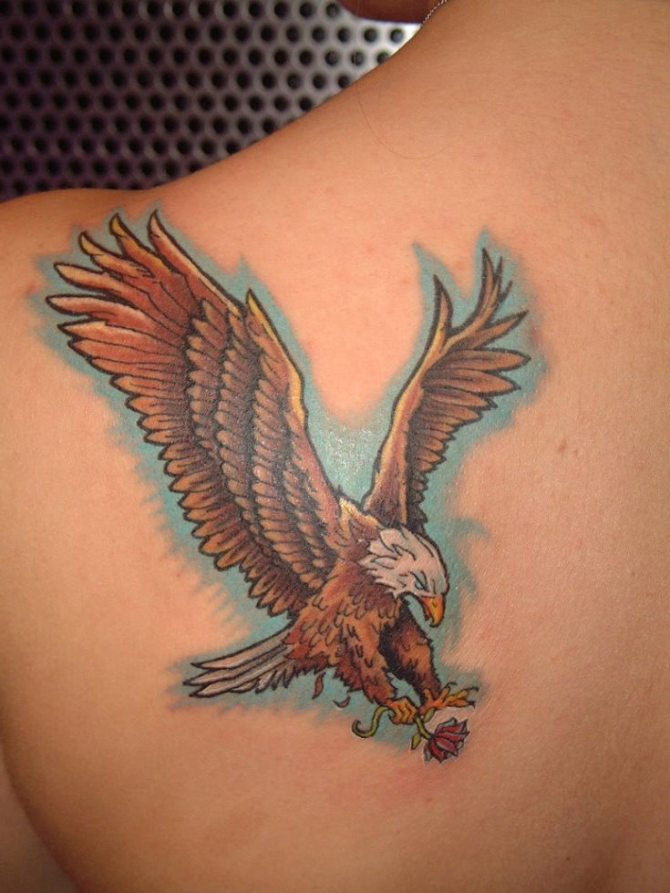 Eagle Tattoo on Back - Mexican Tattoos <3 <3