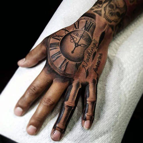 Skeleton Hand Tattoo female