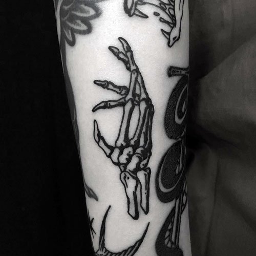 Skeleton Hand Tattoo Ideas