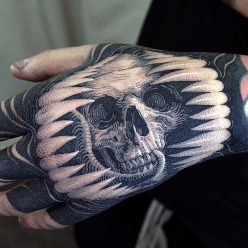 Meaningful Skeleton Hand Tattoo Designs