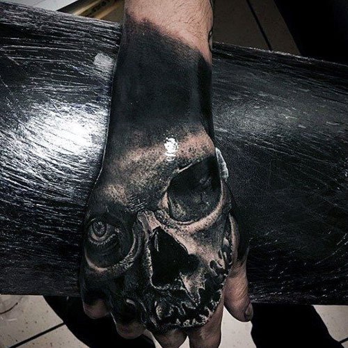 3D Skeleton Hand Tattoo