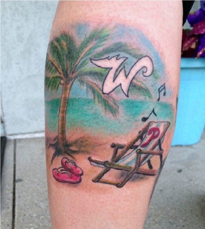 Beach Chair Tattoo