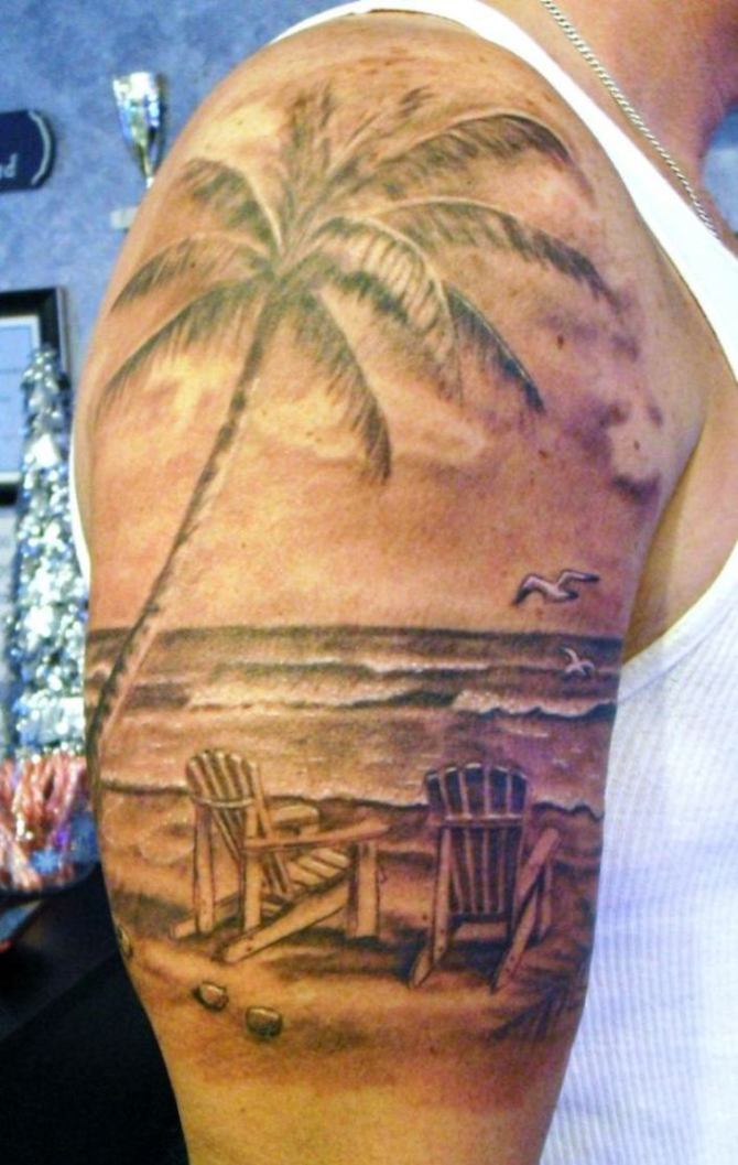 Beach Sleeve Tattoo