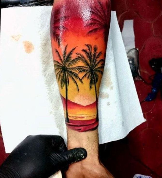 Beach Sleeve Tattoo Image