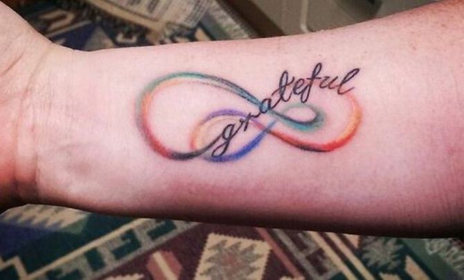 Infinity Rainbow Tattoo